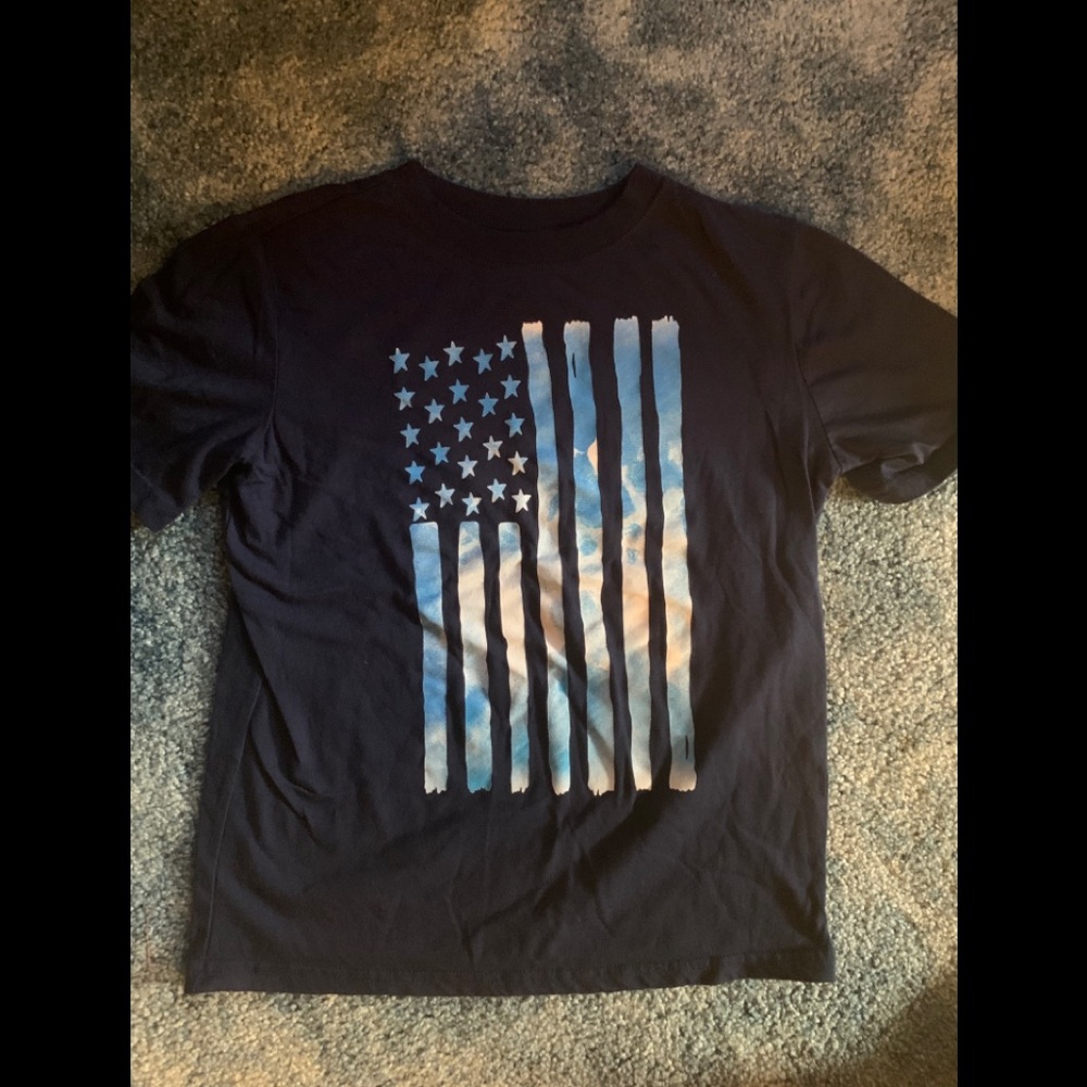 Boys American flag tshirt